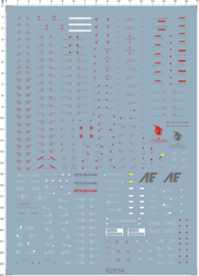 Super Detail Up PG 1/60 RX-0 Unicorn GDM Ver.Ka Model Kit Water Slide Decal