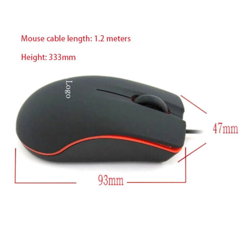 For M20 USB Wired Mini Mouse 1200 DPI Optical Mouse For Computer Laptop FT - Picture 4 of 14