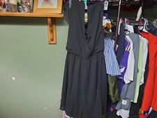 Shein Eyelash Lace Sleeve Belted Dress Womens 3XL