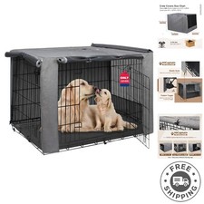 Stylish and Durable Dog Crate Cover for Small to Large Breeds - 42 Inch