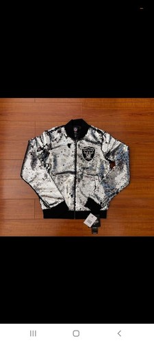 LAS VEGAS RAIDERS WOMENS SEQUIN BLING 