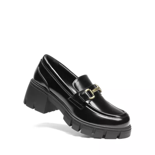 Women Comfortable Slip On Casual Loafers Low Chunky Heel Round Toe Loafer Shoes - Picture 16 of 32