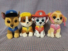 TY Paw Patrol Stuffed Toy Lot Marshall Chase Skye Rubble