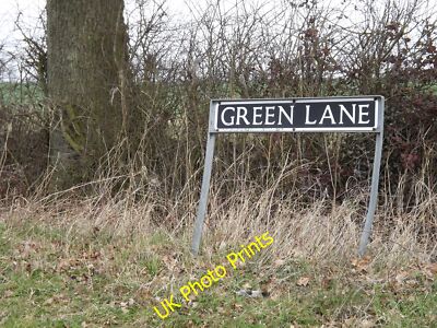 Photo 6x4 Green Lane sign Starston On Green Lane near Walnut Tree Cottage c2015