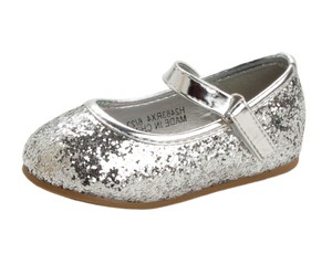 girls silver pumps