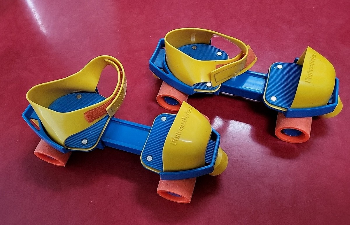 Vintage 1984 Fisher Price 1-2-3 Grow With Me Roller Skates