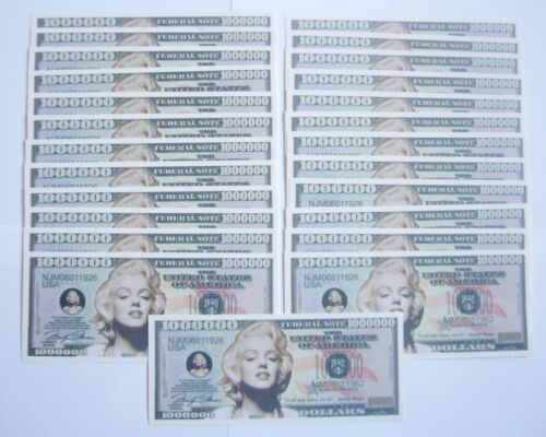 1 MILLION DOLLARS ETATS-UNIS "MARILYN MONROE" (Lot de 25) - Photo 1/2