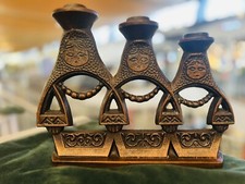 Kerzenst&auml;nder Matrjoschka Sowjetunion  Design 60j Eisenguss