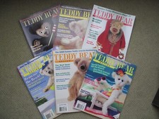6 Teddy Bear Review Magazines assorted from 2000-2002 great unread condition