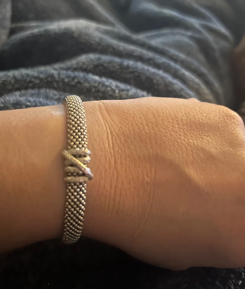 Brazalete de palomitas de maíz Phillip Gavriel con diamantes en plata de ley Foto 4 de 4