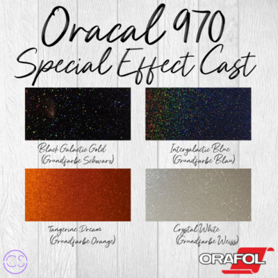 (33,33 /m²)Vinylfolie Plotterfolie Oracal 970 Special Effect DIN A4 (21x30cm) 