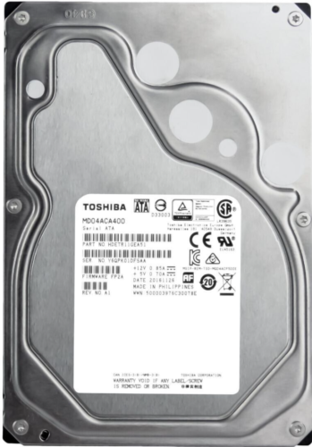 FESTPLATTE TOSHIBA MD04ACA400  X300 4TB 7200U/min 64MB CACHE SATA III 3.5" Zoll - Afbeelding 1 van 4