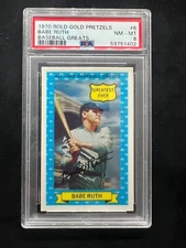  1970 Rold Gold Pretzels Baseball Greats 3-D Babe Ruth #6 Yankees HOF - PSA 8 