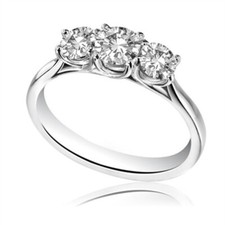 2.00 Ct Simulated Diamond Engagement Wedding Ring 14K Solid White Gold Size 7