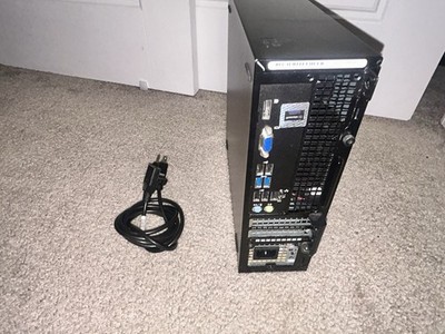 Dell OptiPlex SFF Desktop Computer USB 3.0 VGA DisplayPort Optical Drive Black