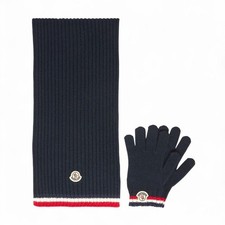 MONCLER KIDS Muffler Gloves Set 3G00002 M4281 745 L2954 NEW ITEM