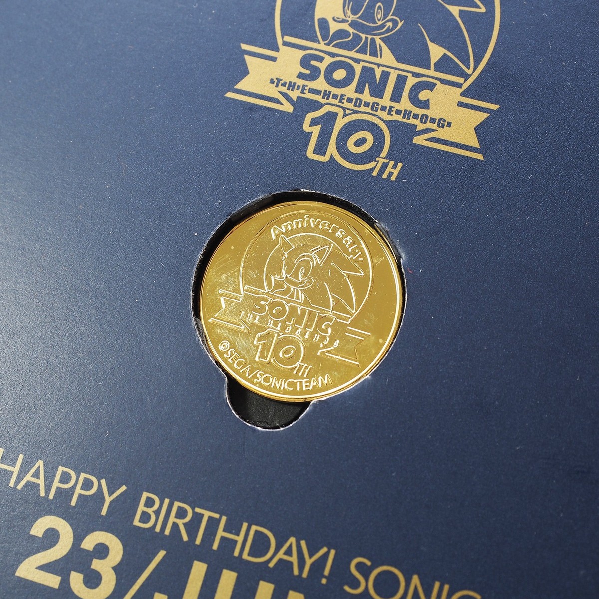SEGA SONIC THE HEDGEHOG 10th Anniversary SPECIAL CD with Medal