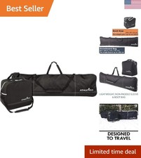 Black Snowboard Travel Bag Combo - Store Boards Up to 165 CM  Boots to Size 13