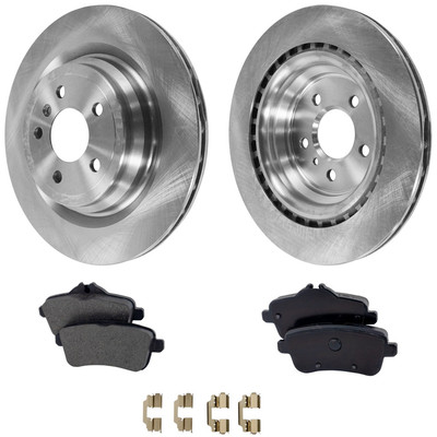 Rear Brake Disc Rotors and Pads Kit for MB Mercedes ML Class GLE400 GLE550e