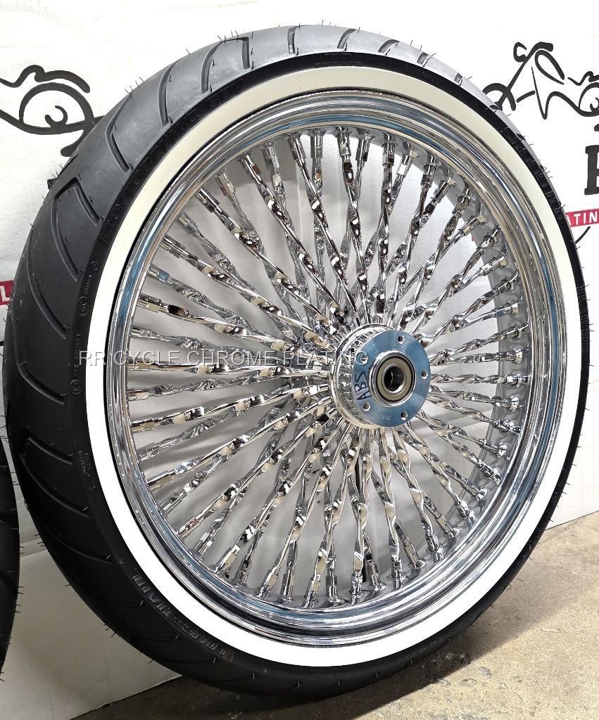 DNA Cali 52 Twisted Spoke 21 & 18 Wheels Rotor Harley Touring 00
