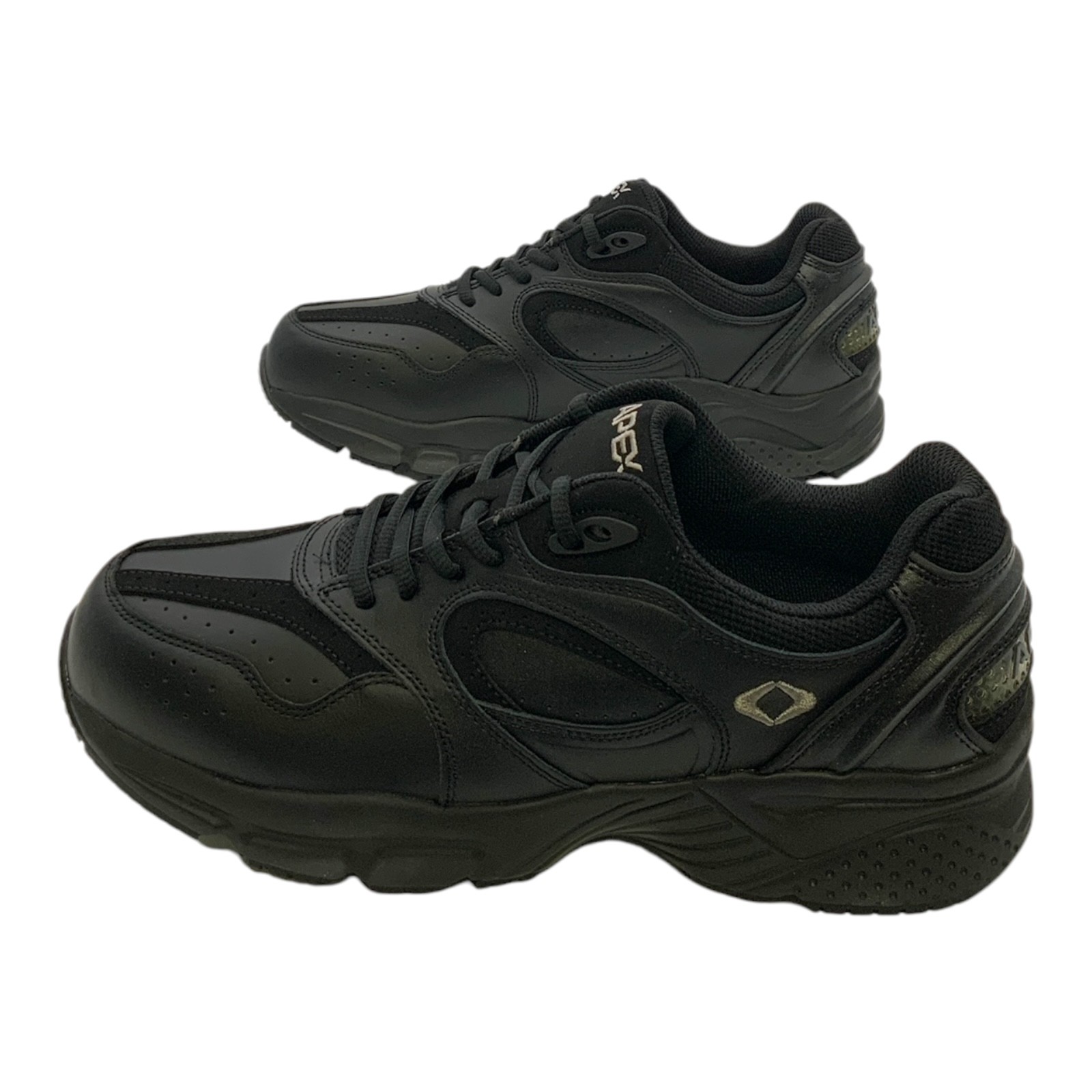 Кроссовки для ходьбы Apex Lace Walker X из черной кожи US Мужские шириной 11,5 См