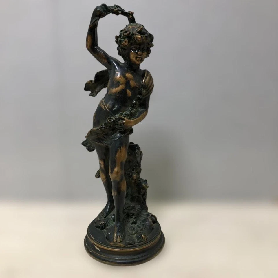 Estatua de ángel querubín grande estilo bronce putto 50 cm decoración europea... - Imagen 3 de 4