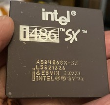 INTEL 489 SX PROCESSOR Vintage 1990 s Compute...