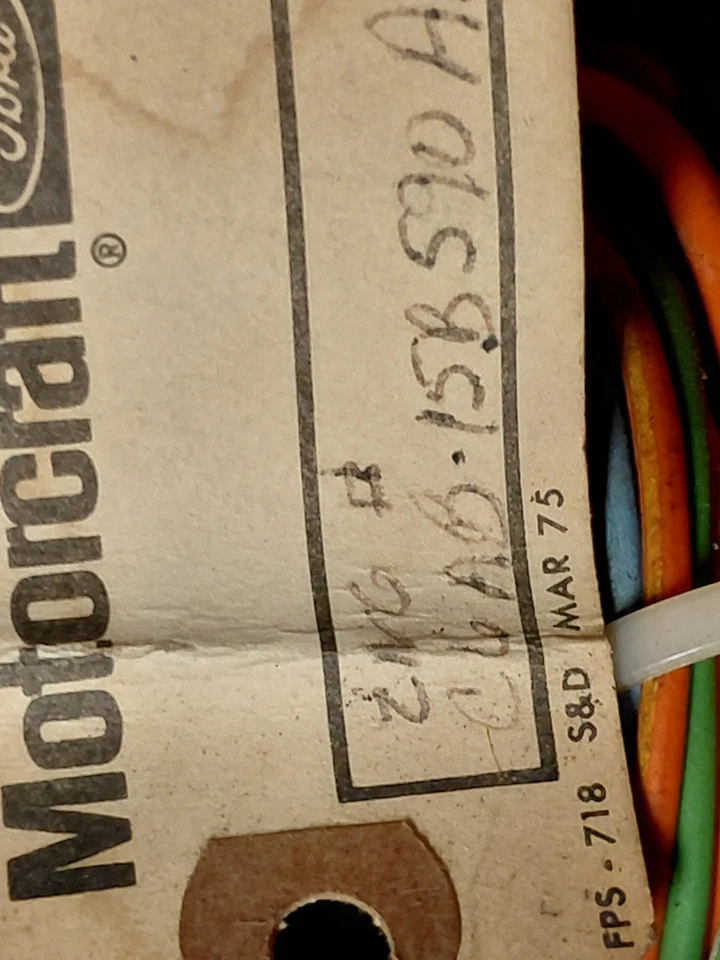 Interruptor de advertencia de emergencia NOS Early 66 Ford Mustang Falcon Fairlane Comet Mercury Foto 2 de 4