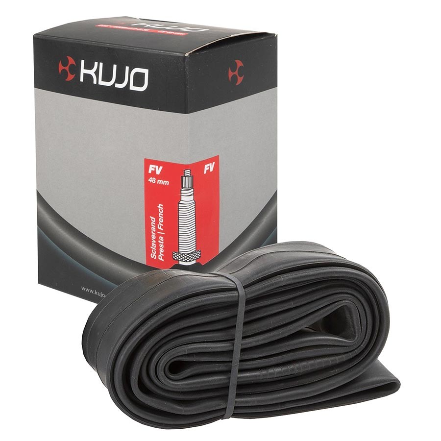Kujo 700C PV Tube with Presta Valve - 48mm Length, Molded, Durable Cycling