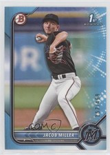 2022 Bowman Draft Sky Blue 157/499 Jacob Miller #BD-195 y0i
