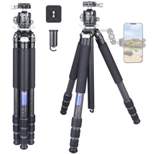 Compact Design Lightweight Carbon Fiber Tripod with Arca 36mm Ball Low Profil...