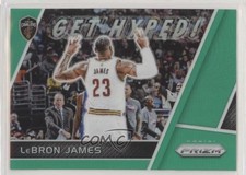 2017-18 Panini Prizm Get Hyped! Green Prizm LeBron James #GH-LJ 1u6