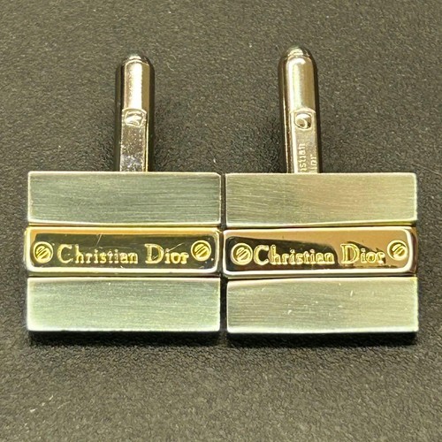 Christian Dior Gold & Silver Engraved Excellent Condition