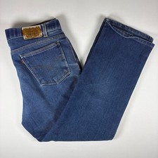 Vintage 90s Levis 517 Bronze Tab Jeans Mens Bootcut Blue Stretch Denim USA 38x30