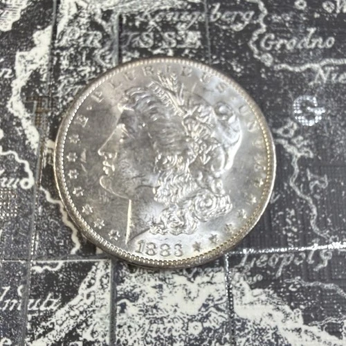 1883 O Morgan Silver Dollar Choice Brilliant Uncirculated Gorgeous