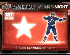 2021-22 UD Credentials #1S-2 Steven Stamkos Star of the Night: 1st Star