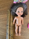 Mattel Barbie Vtg  Kelly Doll Brown Hair Brown Eyes 1994 W/ 3 Pink Outfits READ — photo 5