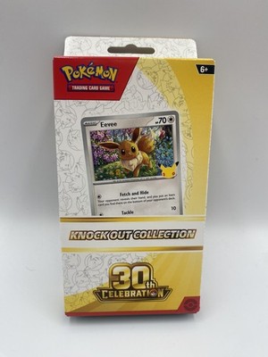 Pokemon TCG 30th Anniversary Celebration Knock Out Collection Eevee Knockout 30