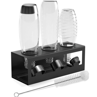 Flaschenhalter für SodaStream Crystal und Emil Flaschen, Edelstahl Flaschenha...