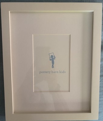 Pottery Barn Kids White Gallery Frame with Mat, 4x6 Photo Opening