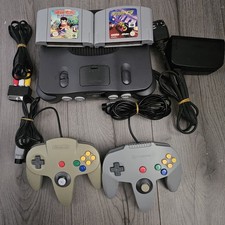 Nintendo 64 N64 Console with Two Controllers and Games Fully Working