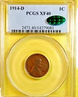 1914-D Lincoln Cent PCGS XF40 CAC