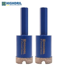 2pcs 25mm Diamond Drilling Core Bits Hole Saw Cutter Drilling Marble Ceramic