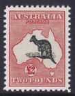 1913-46 KANGAROO & MAP 2 POUND WERNER'S REPLICA PRE-DECIMAL STAMP MUH
