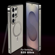 Phone Case For Samsung Galaxy S25 Ultra Magnetic Shockproof Aluminum Metal Cover
