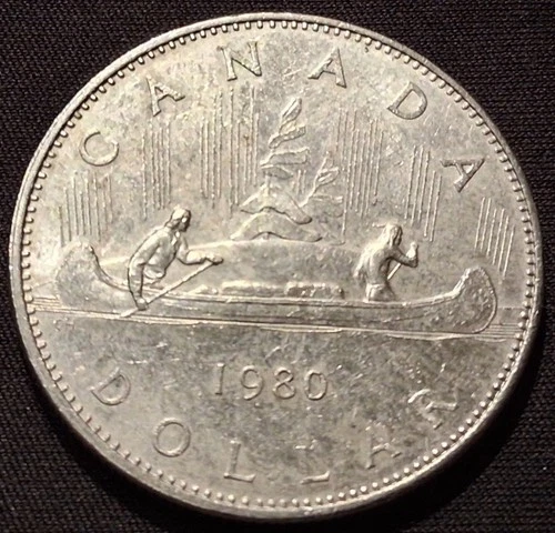 1980 Canada $1 Voyageur Dollar