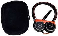 Jabra Evolve 40 Wired Headset w/ Boom & Soft Case HSC017 Tested Working