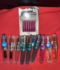 Colorettes Fountain Pen Set Of 9 One Pink Refill Cartridge Pack