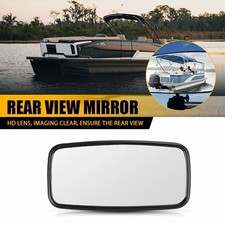 Boat Rear Mirror View w/ Mount Fit Bracket Pontoon Ski Boats Broader Vision