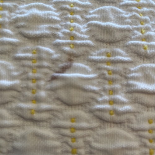 Crate and Barrel Dottie White With Jacquard Woven Dots Coverlet Full Queen - Picture 7 of 7